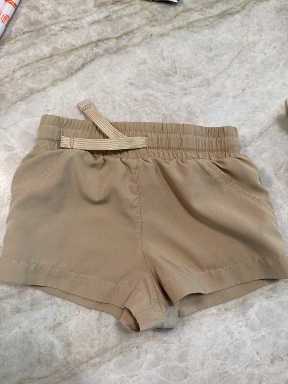 Cadets Boy’s Classic Cloud khaki Elastic-Waist Shorts size 1/2